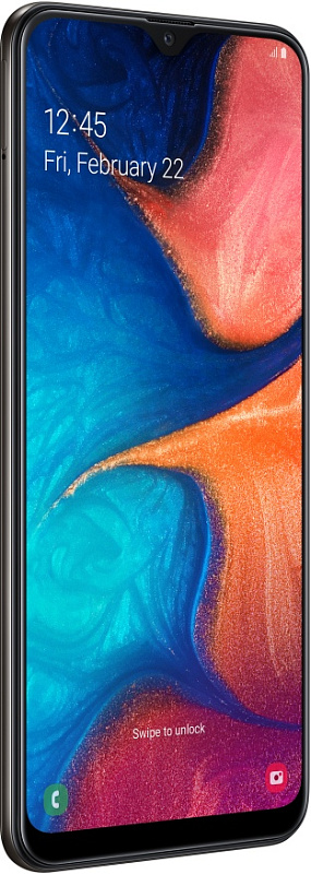 Смартфон Samsung Galaxy A20 (черный) фото 2